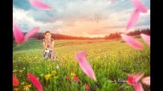 Blowing up Petals- outdoor Portrait Photo Manipulation-Photoshop Tutorial for Beginners