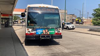 CTA Bus Ride 44 Wallace/Racine From Halsted/Orange/Line To 47th/Halsted CTA Nova Bus Lfs 2014 #8042