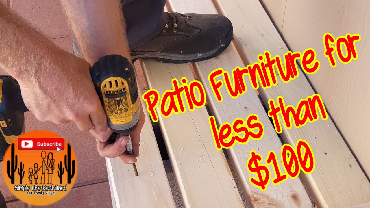 Patio Furniture for less than 100 Affordable Patio FurnitureVLog81