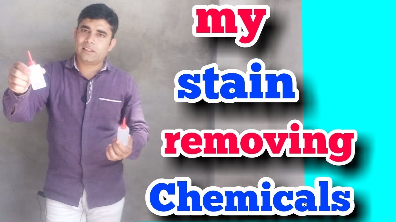 My stain removing chemicals.stain cleaning solution. (hindi) YouTube
