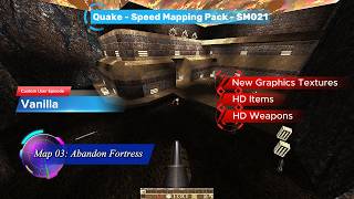 Quake - [Speed Mapping Pack - SM021] - Map: #03 - Abandon Fortress - [4K60ᶠᵖˢ]