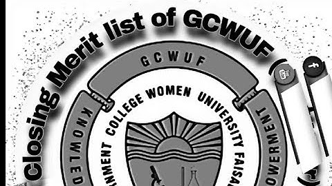 GCWUF || Evening 1st merit list || B