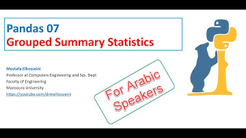 Pandas 07 | Grouped Summary Statistics  بالعربي
