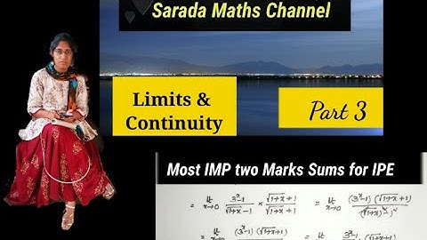 Limits and Continuity || Maths 1B Limits and Continuity || Inter 1st yr Maths 1B Limits  &Continuity