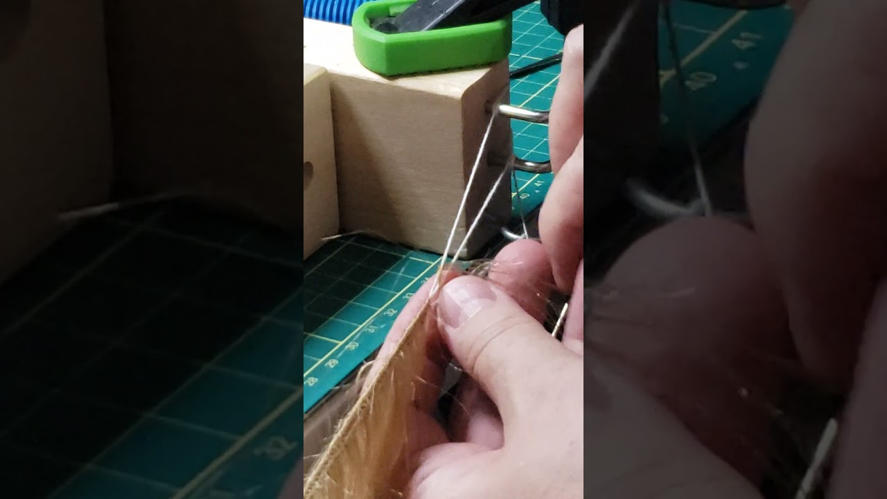 Weaving tresses for antique doll wig #short