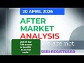 AFTER MARKET DATA 20 April 2026 #Monday #Sensex #Vix #swingtrading #india #Madeinindia  #2026 