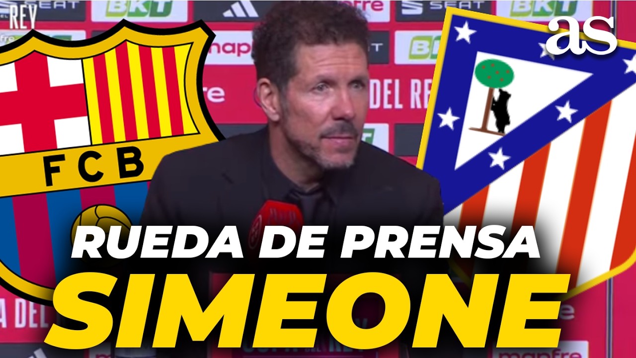 RUEDA DE PRENSA de SIMEONE tras el FC BARCELONA 3 - ATLÉTICO DE MADRID 0 1 COPA DEL REY