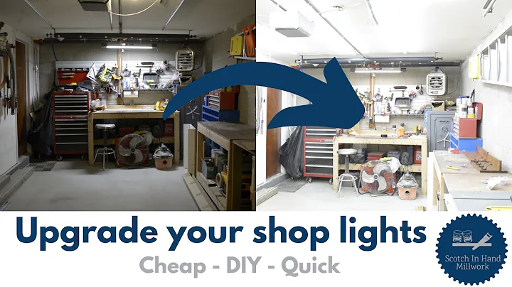 LED Wood Shop Lighting Upgrade - Easy Garage Install / DIY 54,000 Lumens