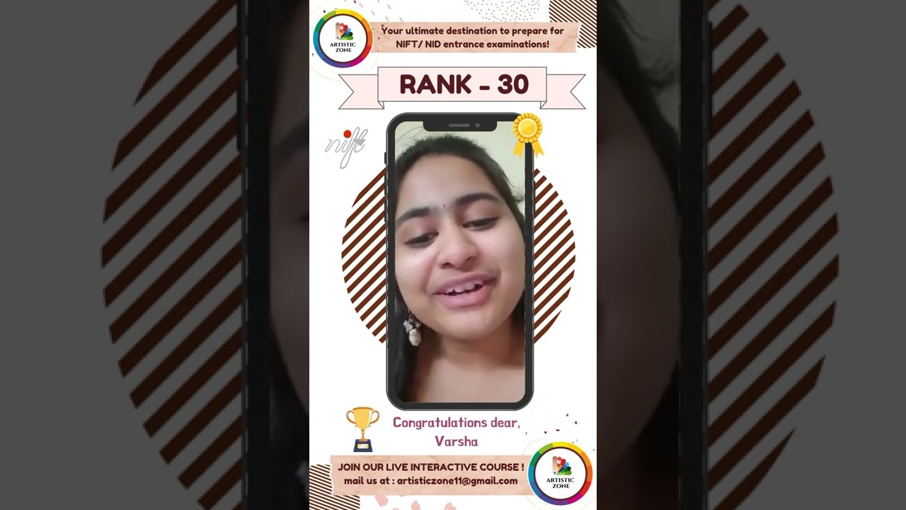 ARTISTIC ZONE STUDENT'S FEEDBACK | NIFT 2022 ENTRANCE EXAM RESULTS | BEST NIFT NID ONLINE COACHING