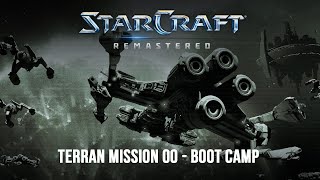 StarCraft 1 Remastered - Terran Campaign - Tutorial - Boot Camp - Walkthrough Longplay Gameplay PC