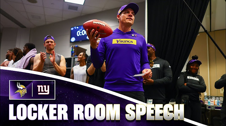 Kevin O’Connell’s Locker Room Speech Following Win Over New York Giants