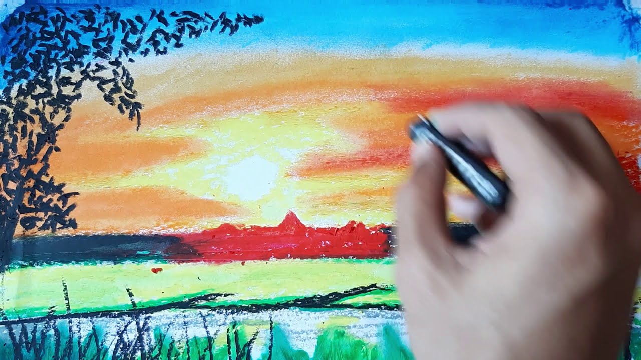 Featured image of post Oil Pastel Sunrise Morning Scenery Drawing / How to draw sunrise with oil pastel, sunrise scenery drawing it is sunrise drawing tutorials.