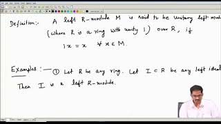 Lecture-31 : Definition of Modules and Examples #swayamprabha