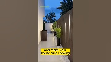 Build a nice looking Wall with Wood Composite Wall panels WPC CLADDING   #Compositecladding