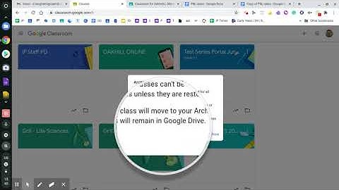 GOOGLE CLASSROOM: ARCHIVE OR COPY?
