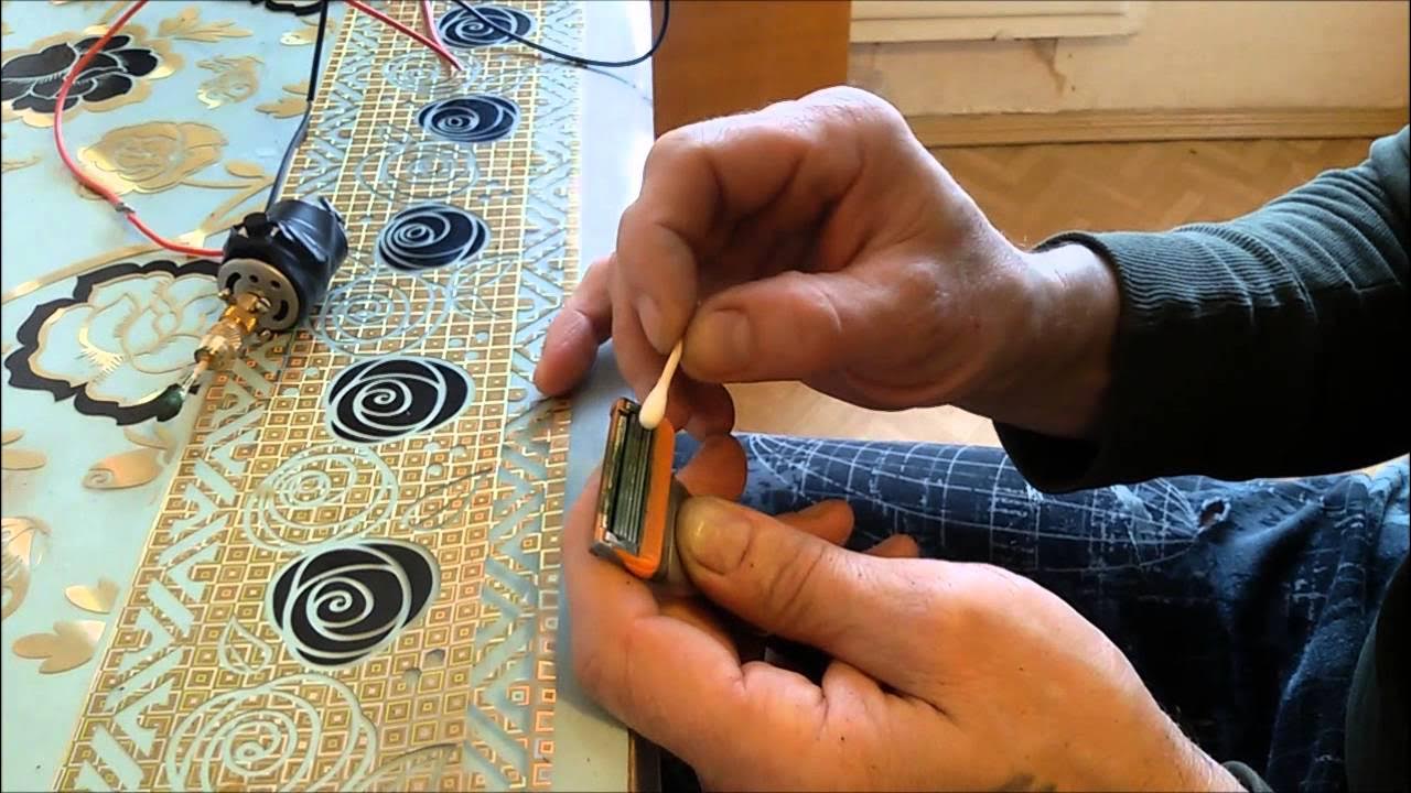 Заточка лезвий для бритья часть 2 - YouTube