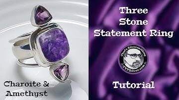 Three Stone Statement Ring: A Silversmithing Tutorial
