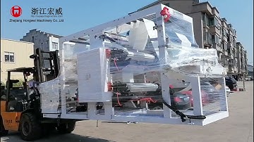 V Bottom Paper Bag Machine With 4 Color Printing Delivery Video