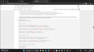 (SIT 112 HD) Analyzing YouTube Videos & Comments with Python | Sentiment Analysis + Visualization