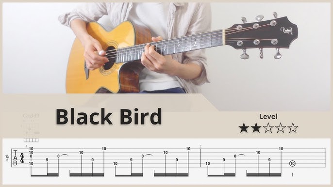 🎸Blackbird - The Beatles Guitar Tutorial with Tabs and Chords