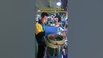 TYPE C connector automated assembly process。 #connectortesting #electronics #factory #duet