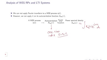 Analysis of WSS RPs and LTI Systems