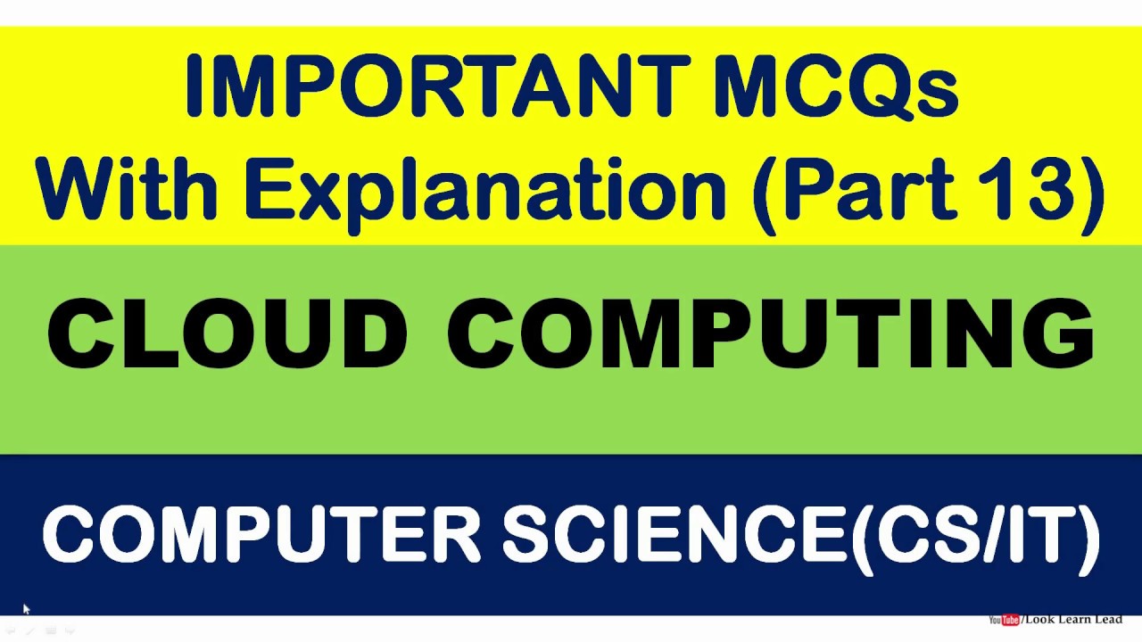 Important MCQs (Part-13) : Cloud Computing - All competitive exams ...