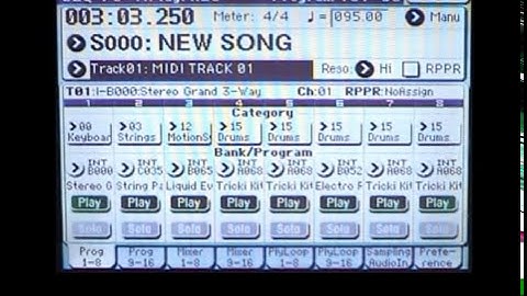 Korg M3 Video Tutorial - 36: (Track Edits - Measure Copy)