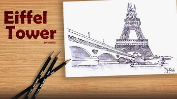 "Eiffel Tower" epic drawing in two minutes