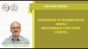 Properties of Nonnegative Simple Measurable Functions(Contd)
