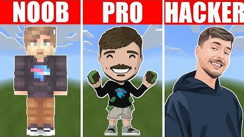 MrBeast NOOB vs PRO vs HACKER Minecraft Pixel Art