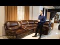Угловой кожаный диван Редфорд с реклайнерами в видео обзоре от Бенцони