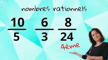nombres rationnels Mathématiques collège, lycée. niveau 4ème @bonnesnotesenmaths