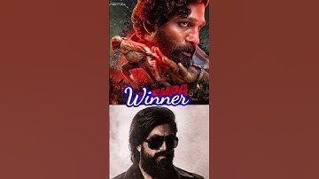 KGF 2 Vs Pushpa movie😱|Allu arjun Vs Yash movie🎥|KGF 2 Vs Pushpa comparison#shorts #short