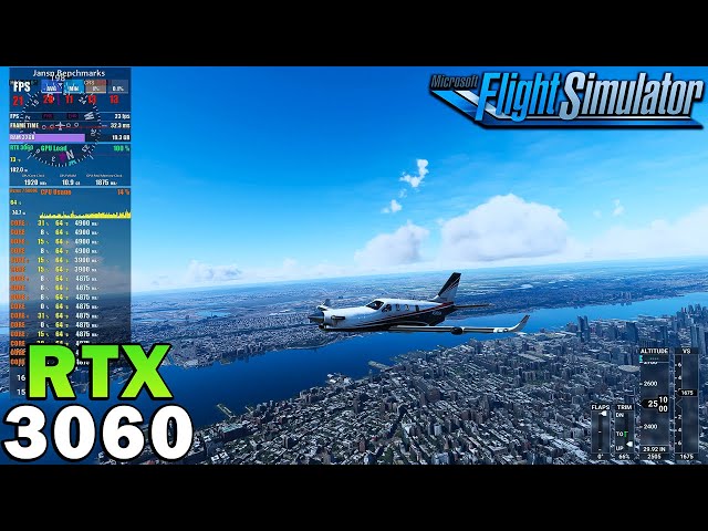 Microsoft Flight Simulator 2020, RTX 3060, Ryzen 7 5800X, 4K - 1440p -  1080p