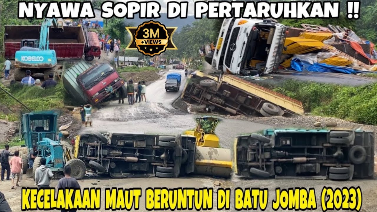 BERTARUH NY4W4‼️Kecelakaan M4ut Beruntun di Batu Jomba Yang Terekam Jelas Selama Tahun 2023‼️