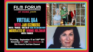 THANK YOU AND GOOD NIGHT Virtual Q&A with filmmaker JAN OXENBERG