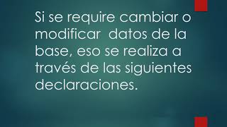 diferencias de uso de (DDL, DML, DCL Y TCL) SQL