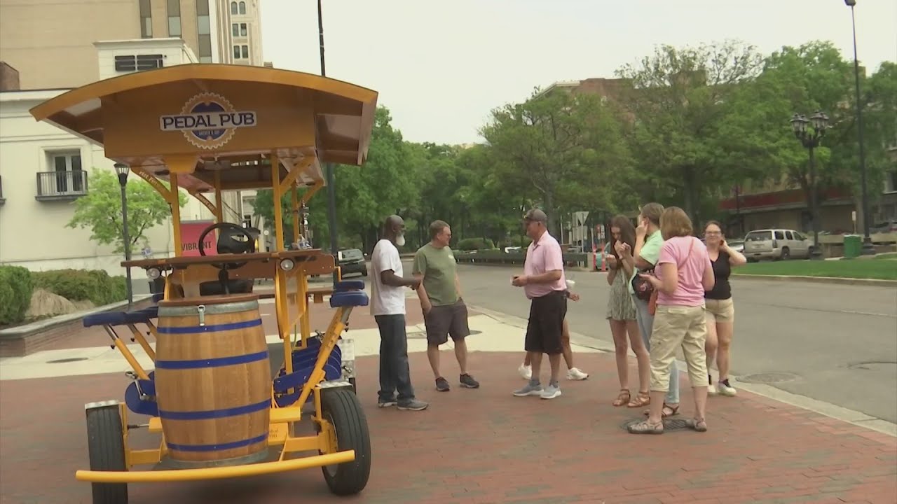Party bike in downtown Augusta gives bar hopping experience