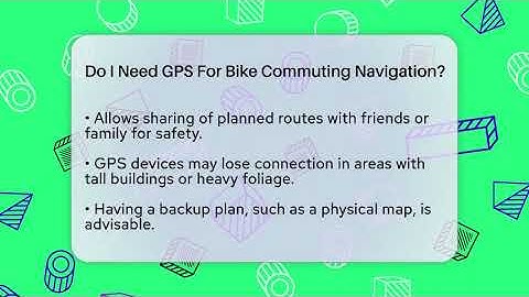 Do I Need GPS For Bike Commuting Navigation? - The Cycling Junkies