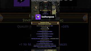 PoE Heritage Moment: The Only  5 Max Charge Item Ever Crafted #crafting #pathofexile #poe #twitch
