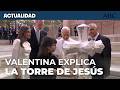 Valentina, una niña invidente, explica al Papa la torre de Jesús de la Sagrada Família