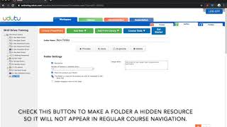 How to Use Course Folders