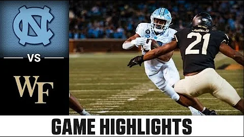 North Carolina vs. Wake Forest | ACC Football Highlights (2022)
