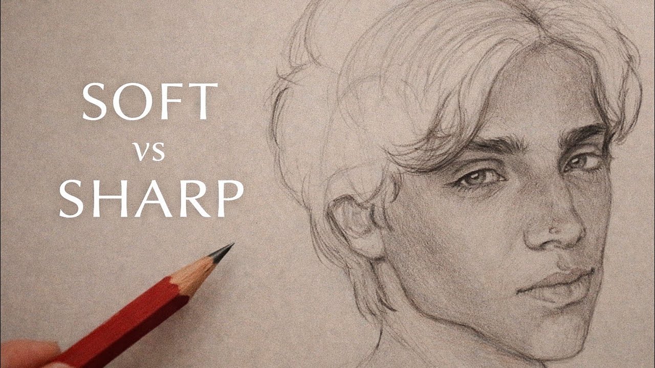 Realistic Male Portrait Drawing | Step-by-Step Pencil Sketch (Soft Eyes, Sharp Jaw)