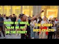 EKI - SINGING MY SINGLE “HEAR ME OUT” ON THE STREET (THE CROWD GOES CRAZY!!🤩)