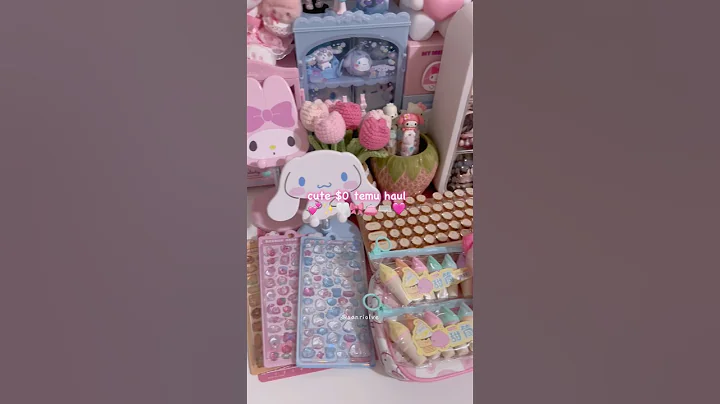 $0 temu haul 🎀 search code: dzv4368 for $0 items!#kawaii#asmr #aesthetic#temuhaul#temu#unboxing#fyp