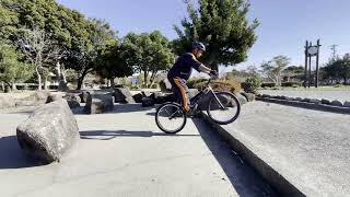 [BikeTrial]溜め違い縦パラ練習