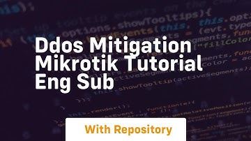 Ddos mitigation mikrotik tutorial eng sub