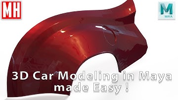 3D Car Modeling in Maya 2020 made Easy ! Part #2